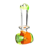 Blooming Slime Barrel Hammer Glass Hand Pipe - 4.75" - Discreet Smoker